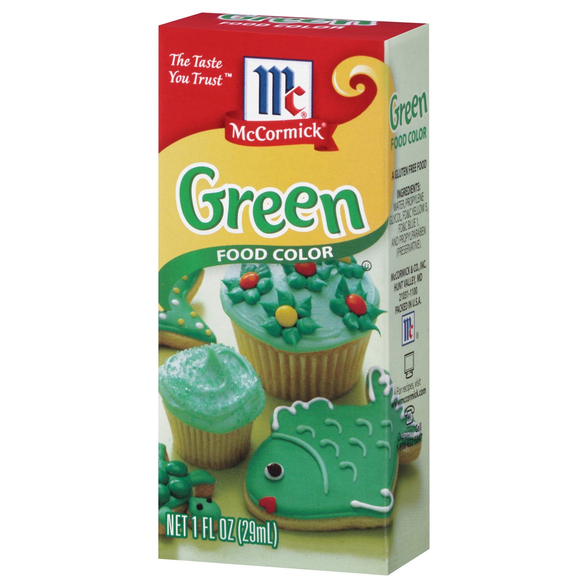 slide 6 of 9, McCormick Green Food Color, 1.0 fl oz, 1 fl oz