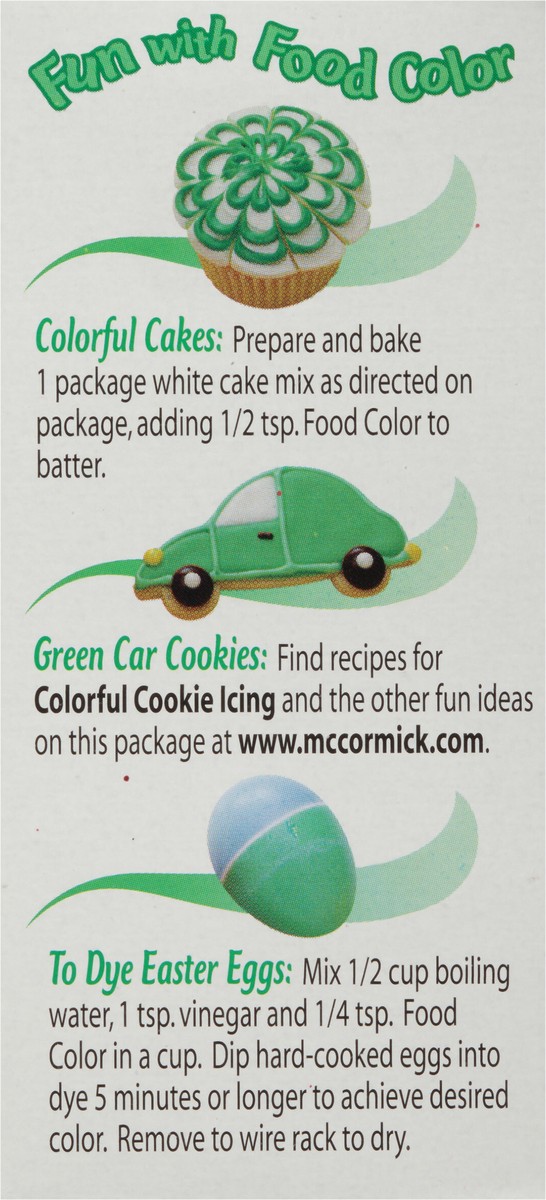 slide 7 of 9, McCormick Green Food Color, 1.0 fl oz, 1 fl oz