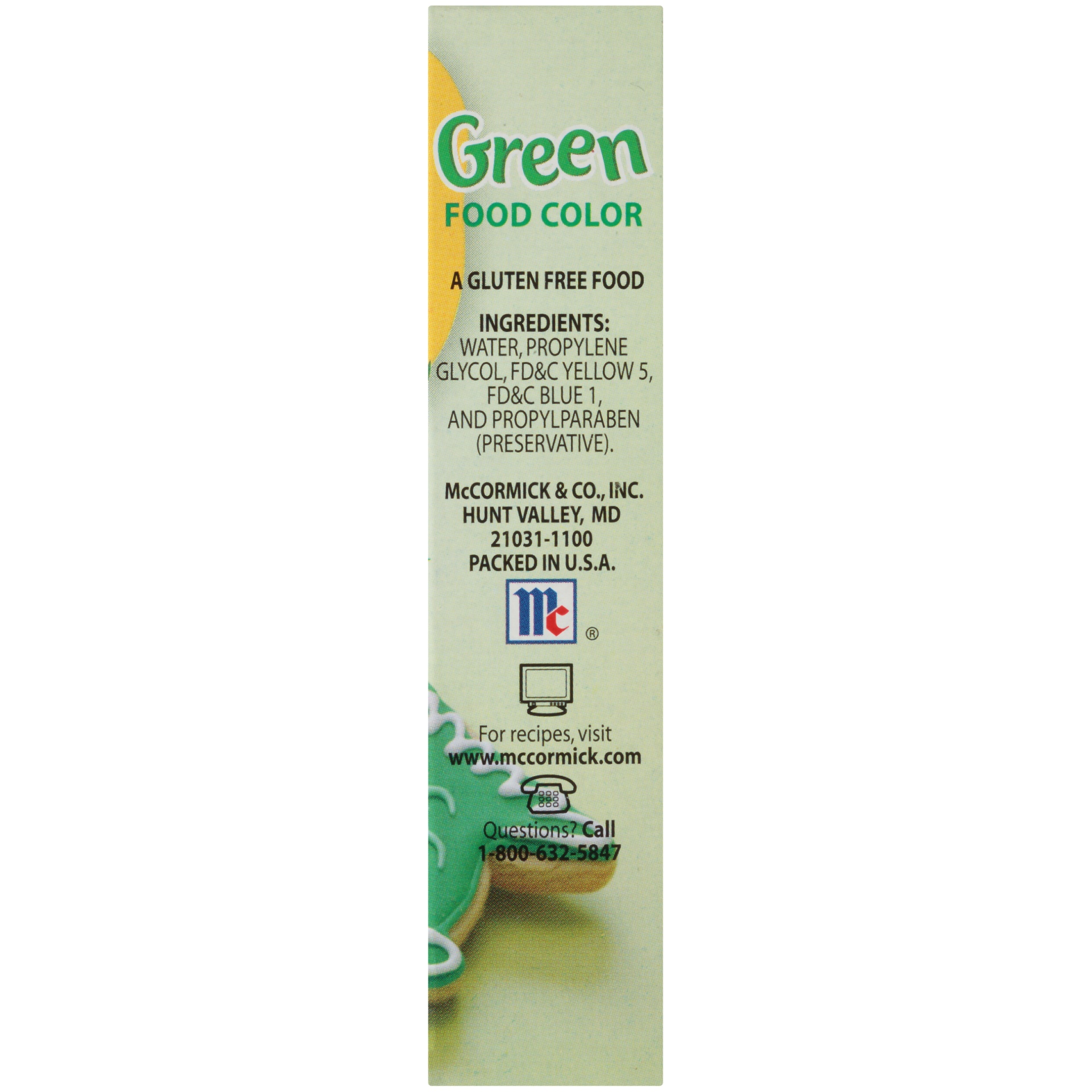 slide 5 of 5, McCormick Green Food Color, 1 fl oz