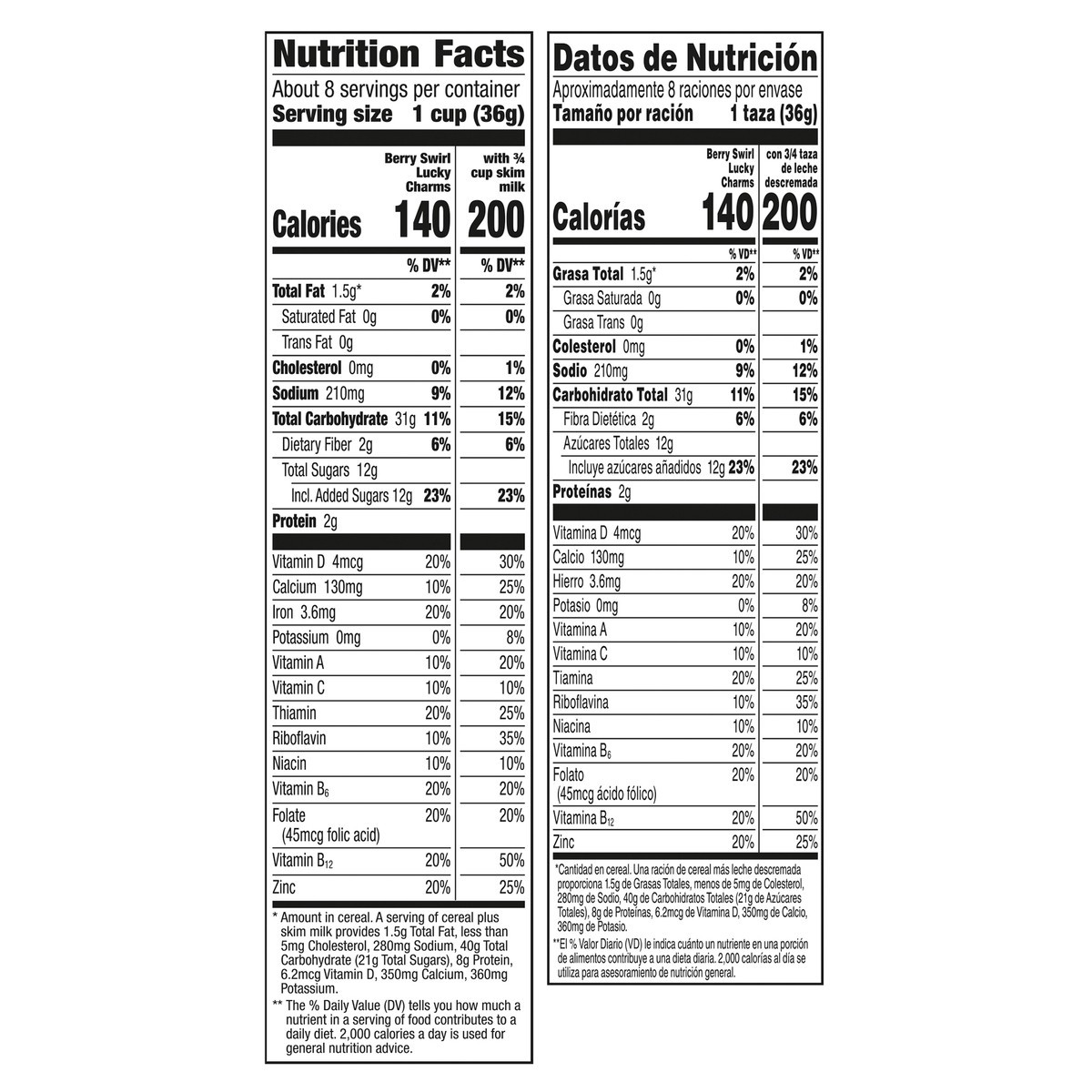 slide 10 of 13, Lucky Charms Berry Swirl Breakfast Cereal with Marshmallows, Kids Breakfast Cereal, Made with Whole Grain, 10.9 oz, 10.9 oz