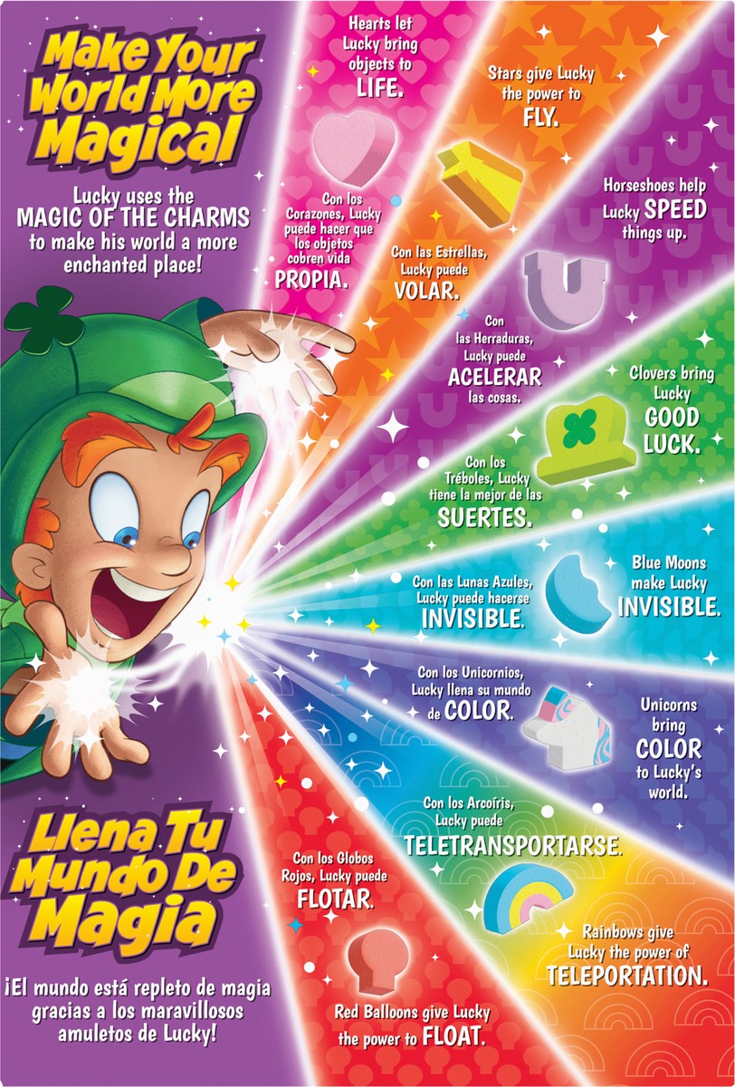 slide 11 of 13, Lucky Charms Berry Swirl Breakfast Cereal with Marshmallows, Kids Breakfast Cereal, Made with Whole Grain, 10.9 oz, 10.9 oz