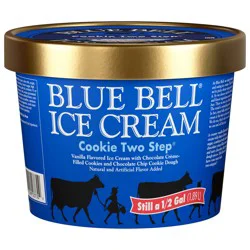 Blue Bell Cookie Two Step Ice Cream 0.5 gal
