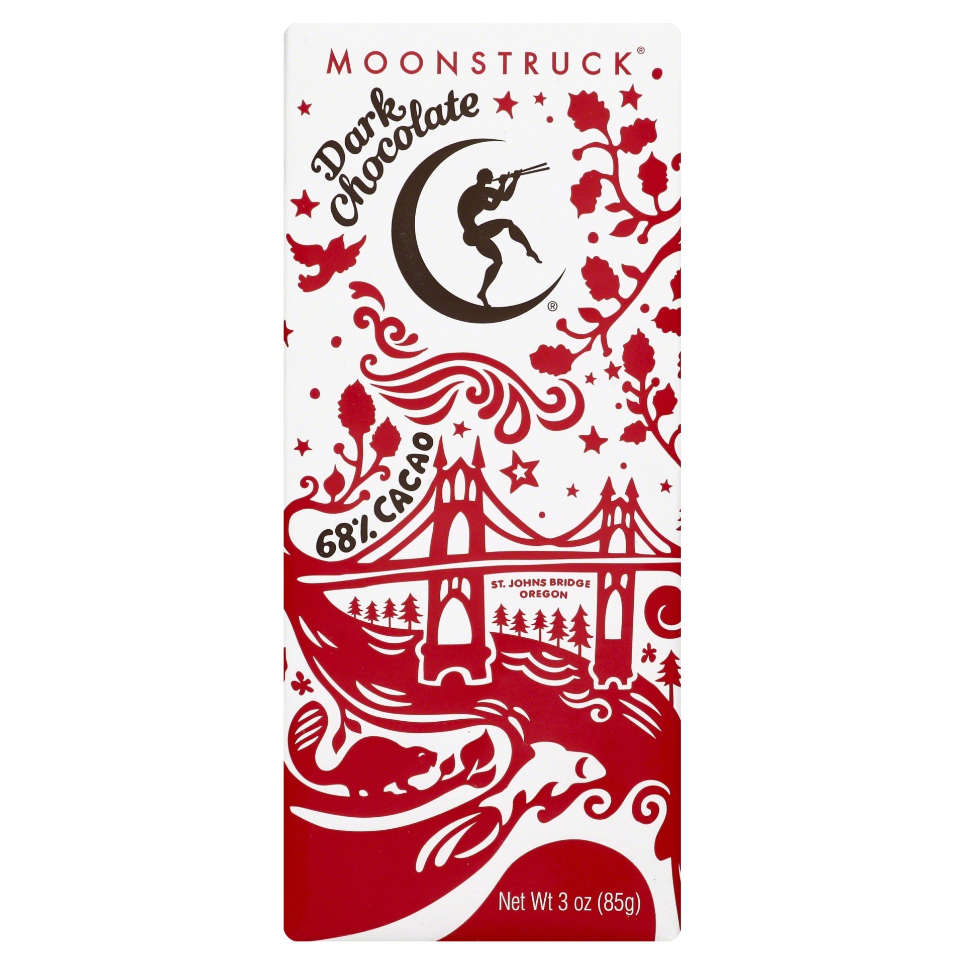 slide 1 of 1, Moonstruck Dark Chocolate Candy Bar, 3 oz