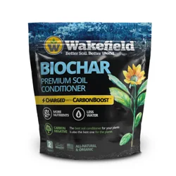 Wakefield Premium Biochar with CarbonBoost Mycorrhizae and Plant Probiotics - 2 quart