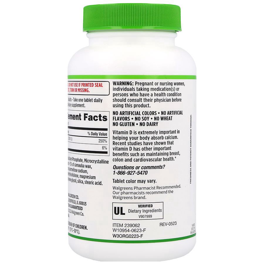 slide 4 of 5, Walgreens Vitamin D3 50 mcg Tablets, 300 ct