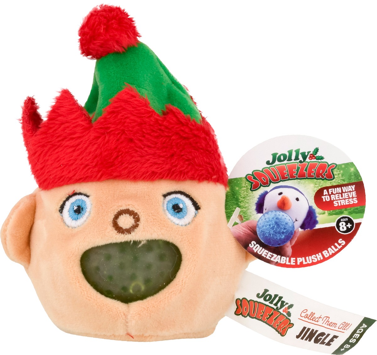 slide 10 of 12, Shawshank LEDz Christmas Squeezables Flash Plush Ball 1 Each, 1 ct