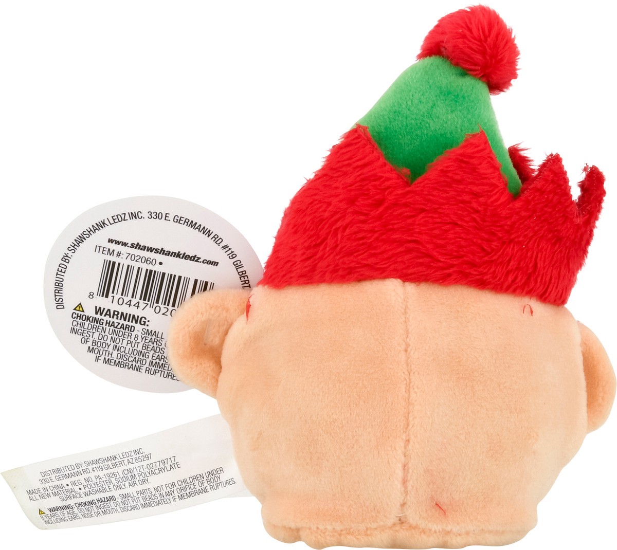 slide 12 of 12, Shawshank LEDz Christmas Squeezables Flash Plush Ball 1 Each, 1 ct