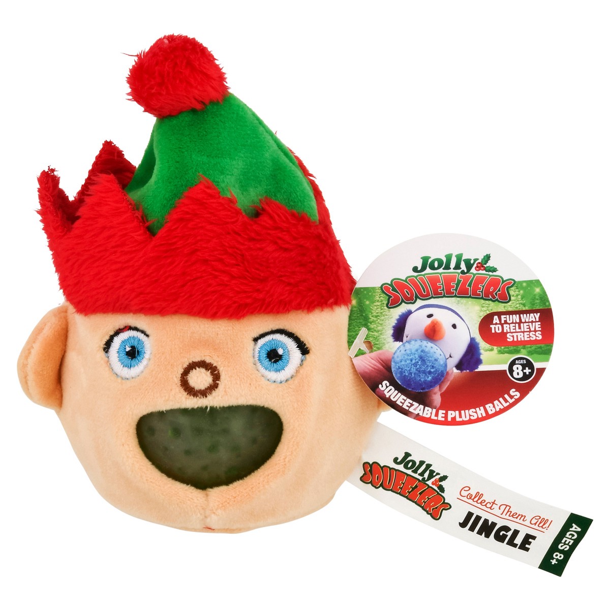slide 9 of 12, Shawshank LEDz Christmas Squeezables Flash Plush Ball 1 Each, 1 ct