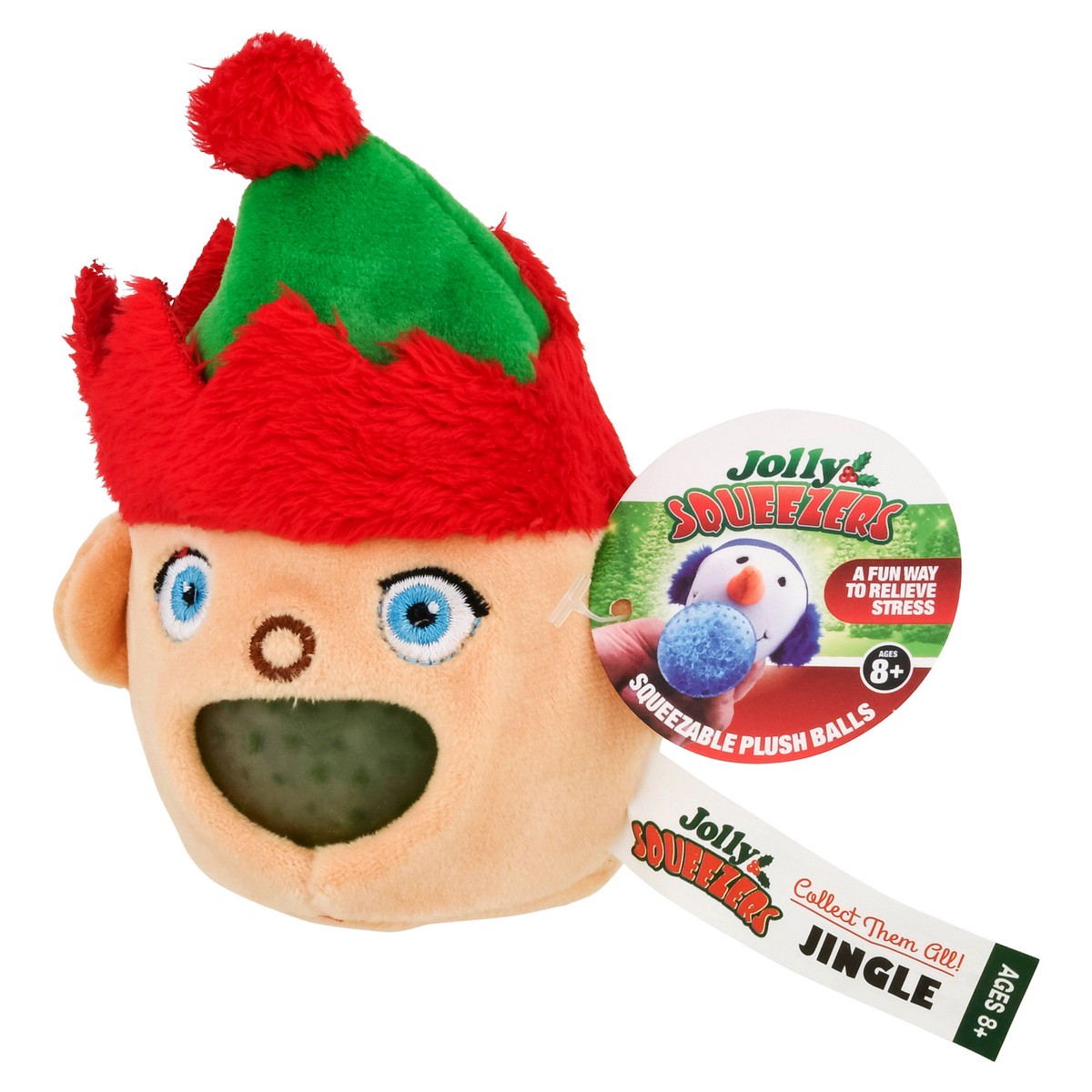 slide 4 of 12, Shawshank LEDz Christmas Squeezables Flash Plush Ball 1 Each, 1 ct