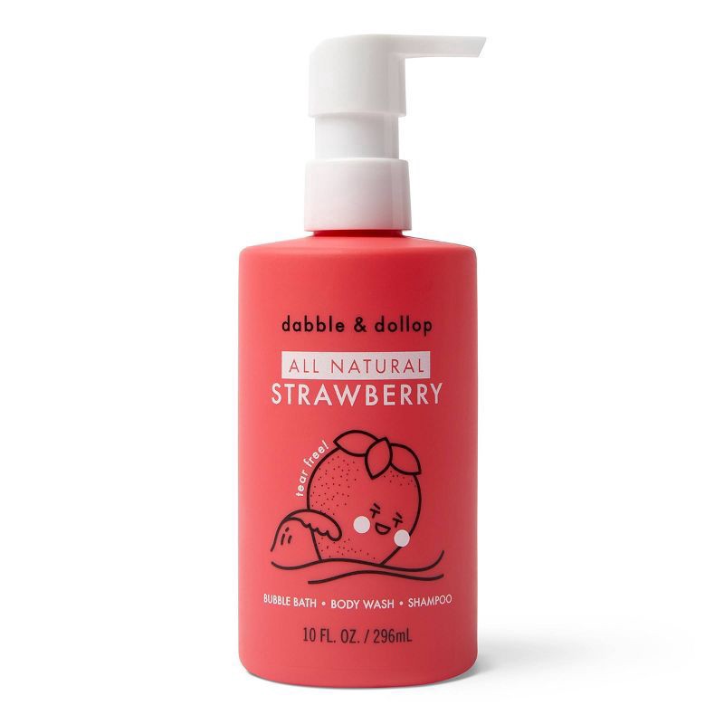 slide 1 of 5, Dabble & Dollop Shower Gel Strawberry, 10 oz