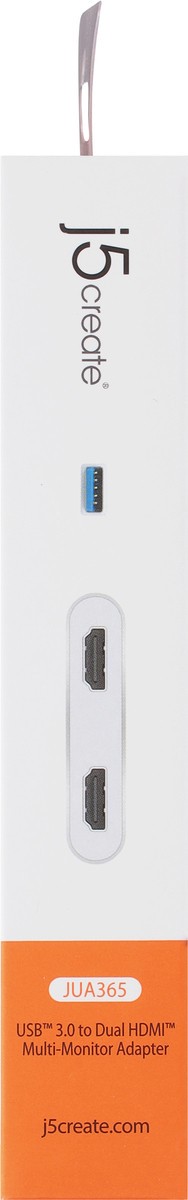 slide 5 of 9, j5create USB 3.0 Dual HDMI Multi-Monitor Adapter 1 ea, 1 ct