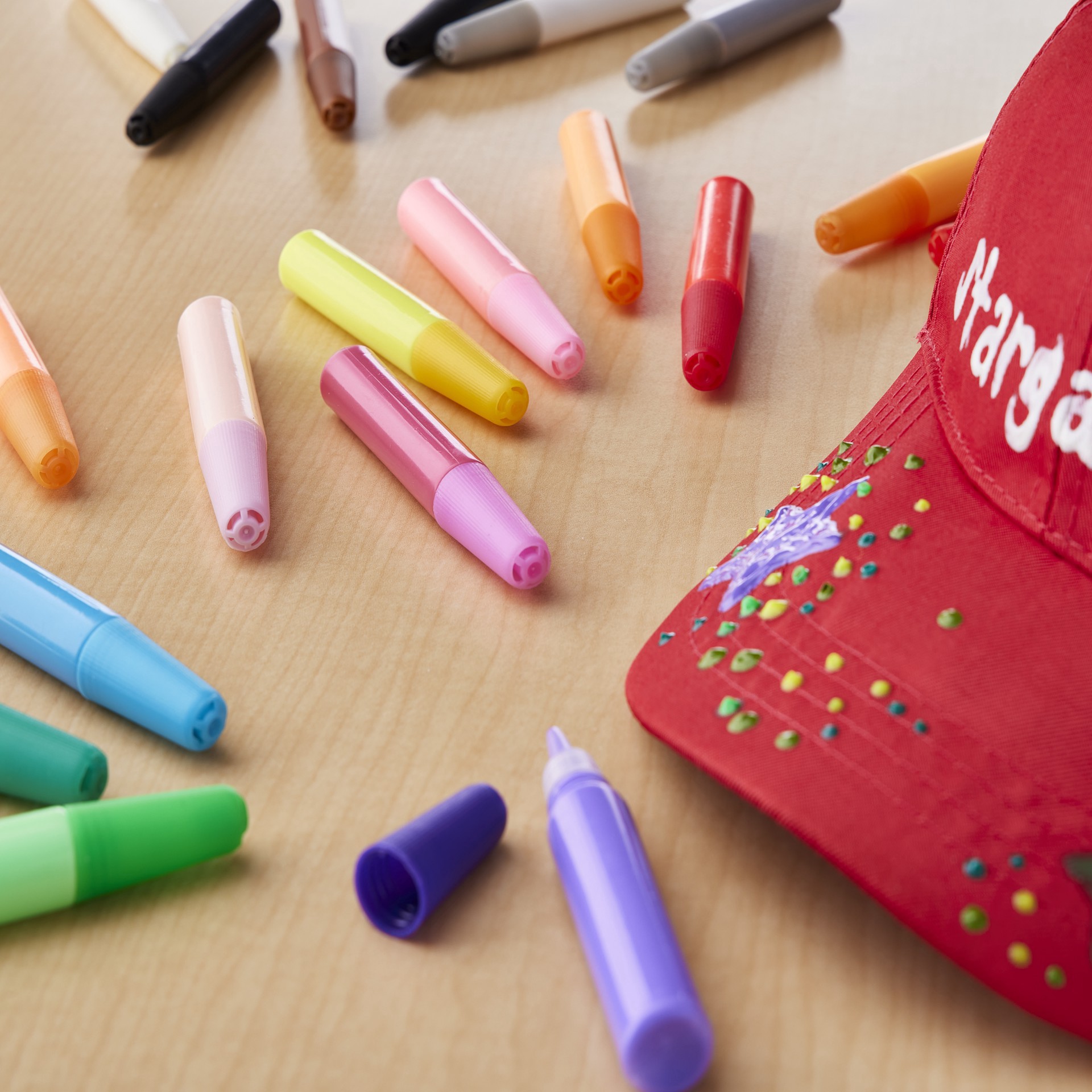 slide 2 of 3, Tulip Dimensional Fabric Paint Mini Writers, 0.23 fl oz