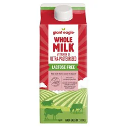 Giant Eagle Milk, Whole, Vitamin D, Lactose Free