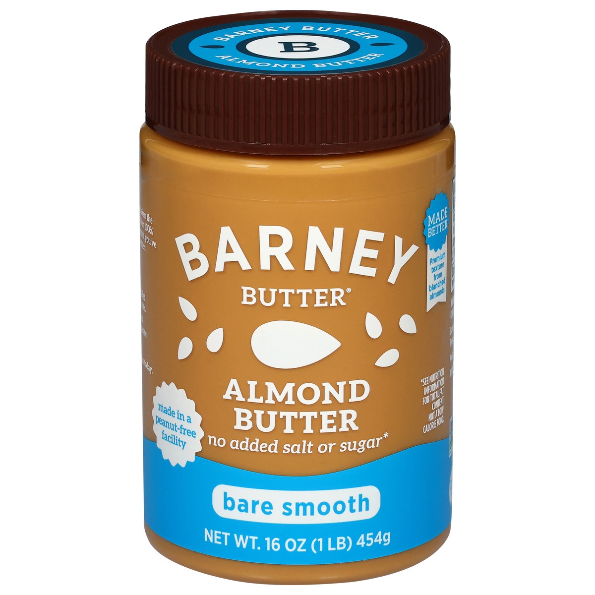 slide 1 of 9, Barney Butter Bare Smooth Almond Butter 16 oz, 16 oz
