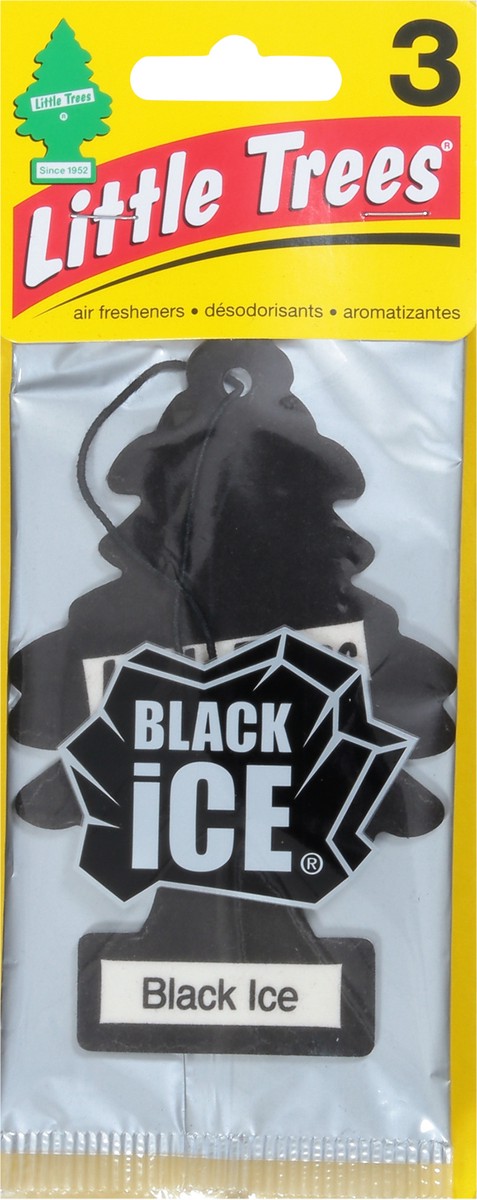 slide 6 of 9, Little Trees Black Ice Air Freshener, 3 ct