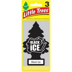 Little Trees Black Ice Air Fresheners 3 ea