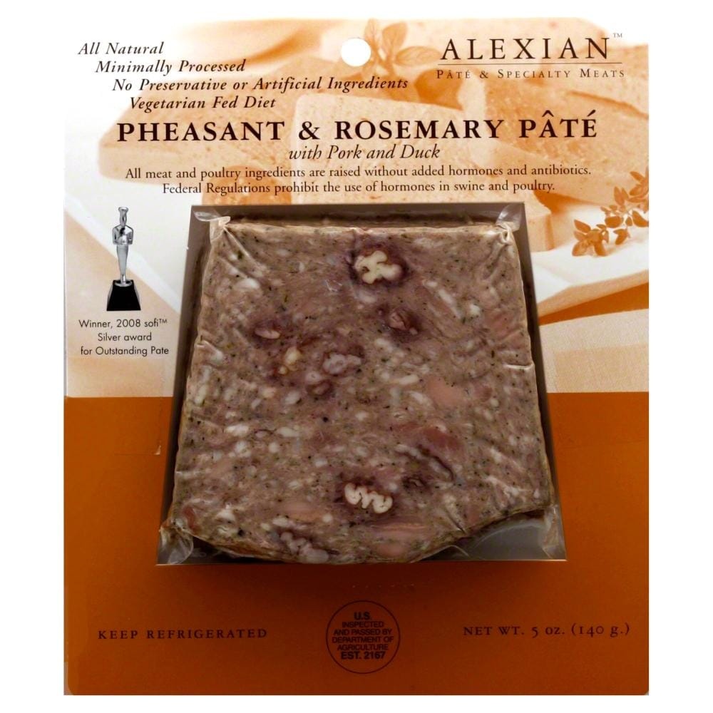 slide 1 of 1, Alexian Pheasant & Rosemary Pate, with Pork and Duck, 5 oz