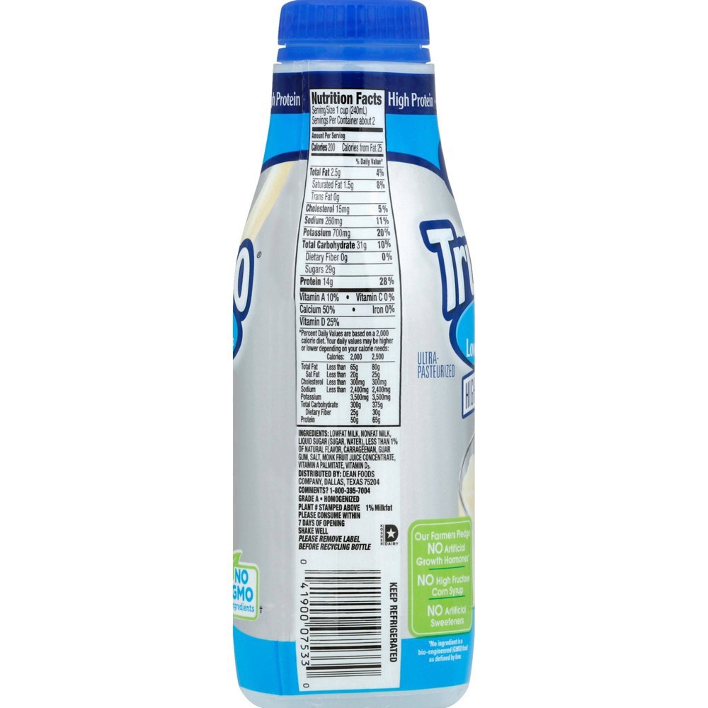 slide 2 of 7, TruMoo High Protein 1% Low Fat Vanilla Milk - 14 fl oz, 14 fl oz