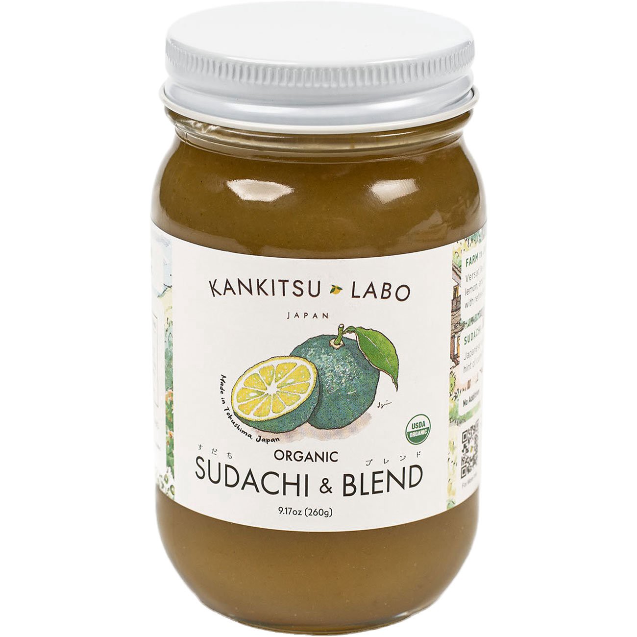 slide 1 of 1, Kankitsu Labo Organic Sudachi & Blend Spread, 16 oz