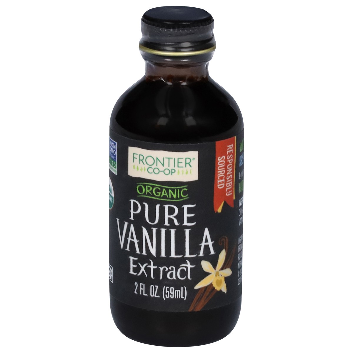 slide 4 of 9, Frontier Co-Op Organic Pure Vanilla Extract 2 fl oz, 2 oz