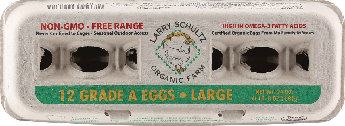 slide 3 of 12, Schultz Large Organic Eggs, 1 ct