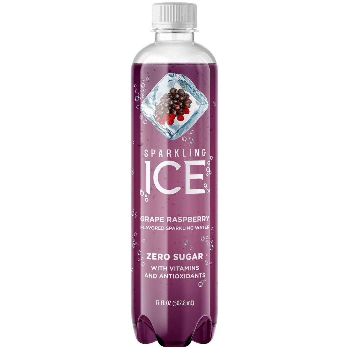 slide 11 of 11, Sparkling ICE Grape Raspberry Naturally Flavored Sparkling Water 17 fl. oz. Plastic Bottle, 17 fl oz