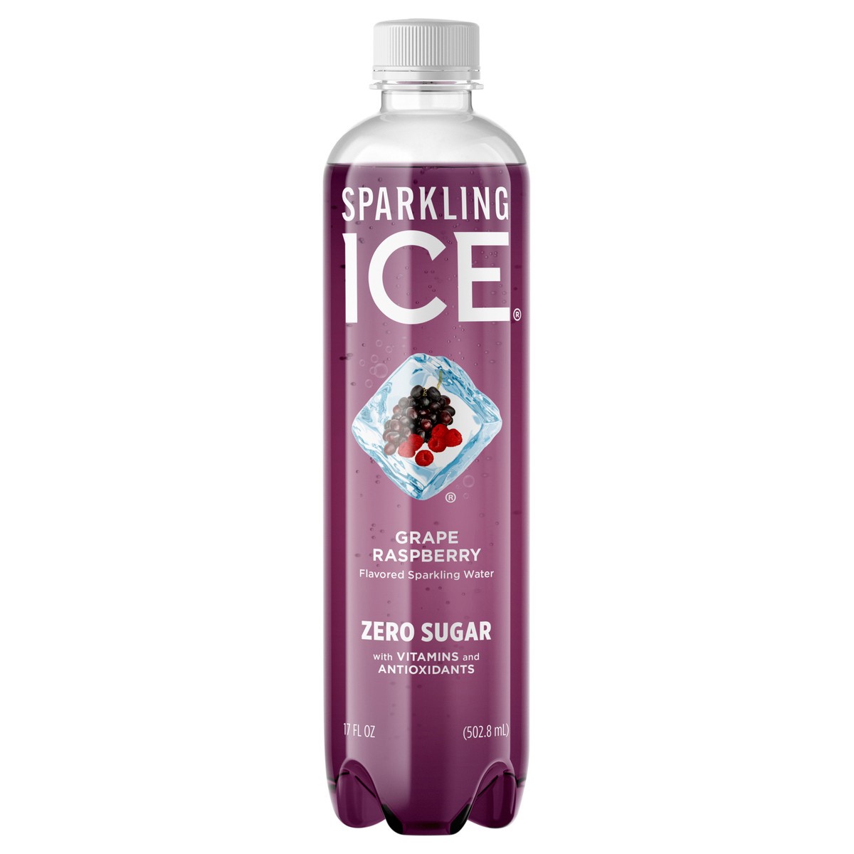 slide 1 of 11, Sparkling ICE Grape Raspberry Naturally Flavored Sparkling Water 17 fl. oz. Plastic Bottle, 17 fl oz