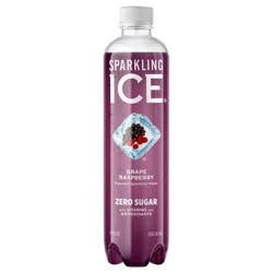 Sparkling ICE Grape Raspberry Naturally Flavored Sparkling Water 17 fl. oz. Plastic Bottle