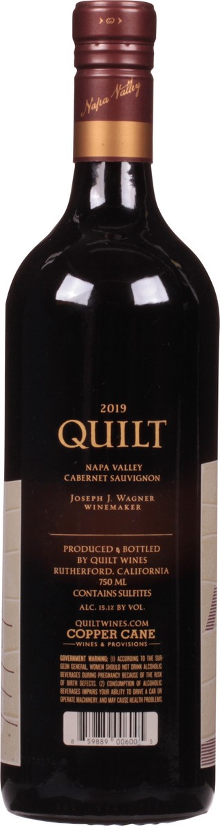 slide 5 of 9, Quilt Napa Valley Cabernet Sauvignon 750 ml Bottle, 750 ml
