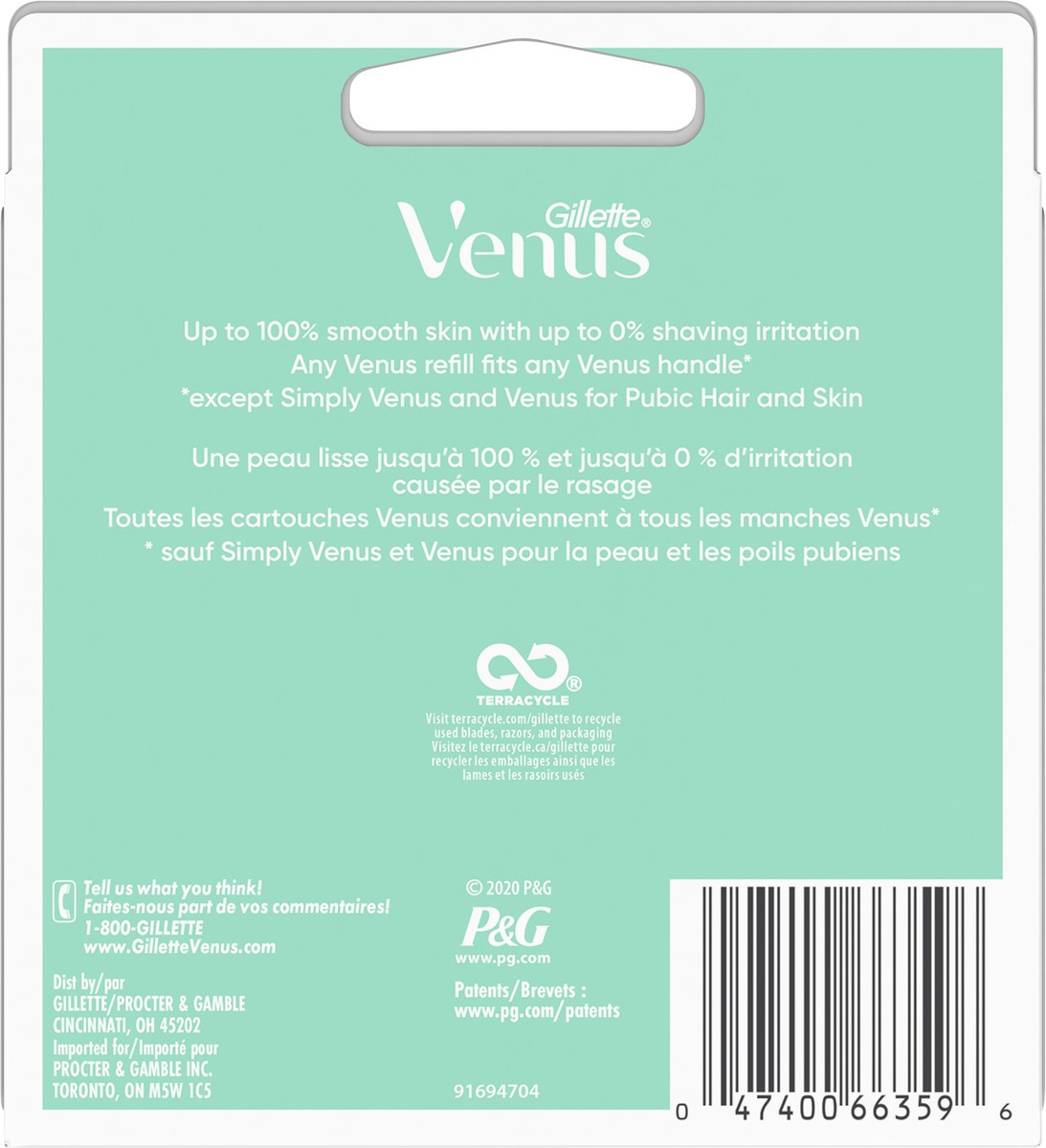 slide 3 of 5, Gillette Venus Value Pack 3 Blades Smooth Sensitive Cartridges 8 ea, 8 ct