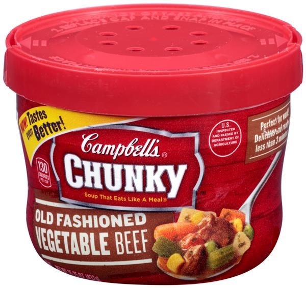 slide 1 of 1, Campbell's Chunky Old Fashioned Vegetable Beef Soup, 15.25 oz