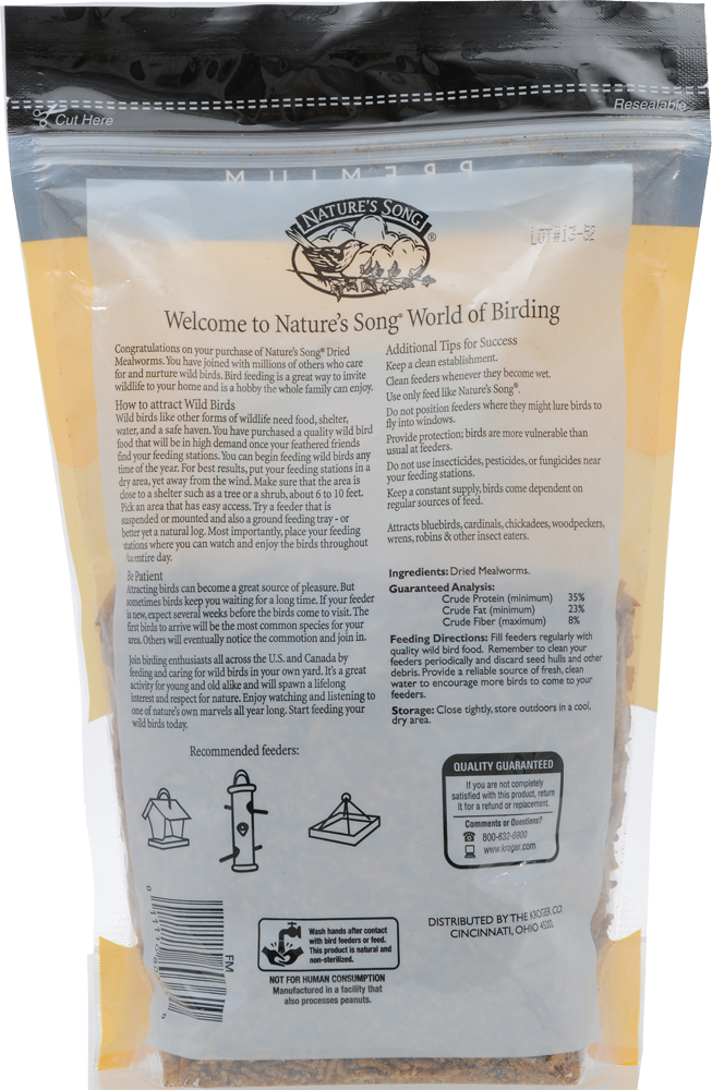 slide 3 of 3, Nature's Song Dried Mealworms, 7 oz