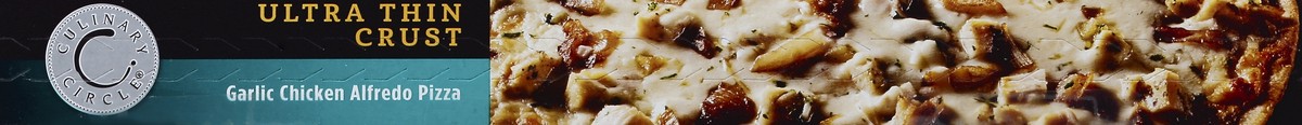 slide 5 of 6, Culinary Circle Pizza, Ultra Thin Crust, Garlic Chicken Alfredo, 17.1 Ounce, 17.1 oz