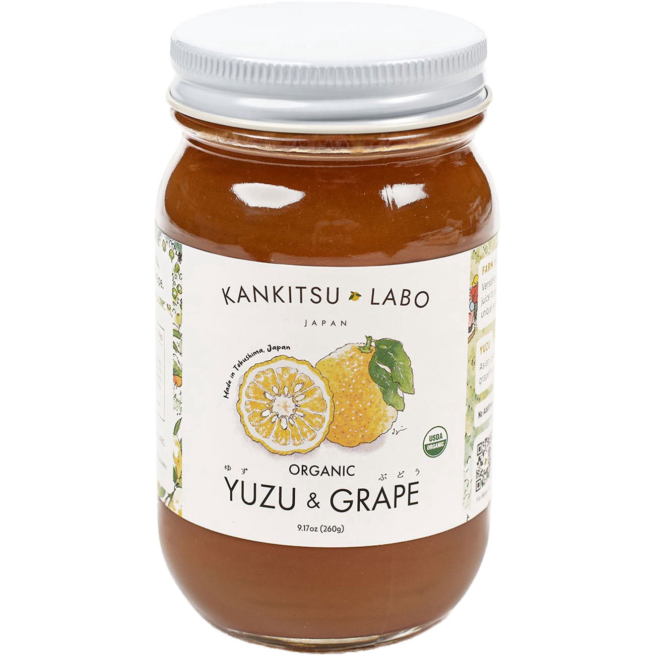 slide 1 of 1, Kankitsu Labo Yuzu & Grape Spread, 16 oz