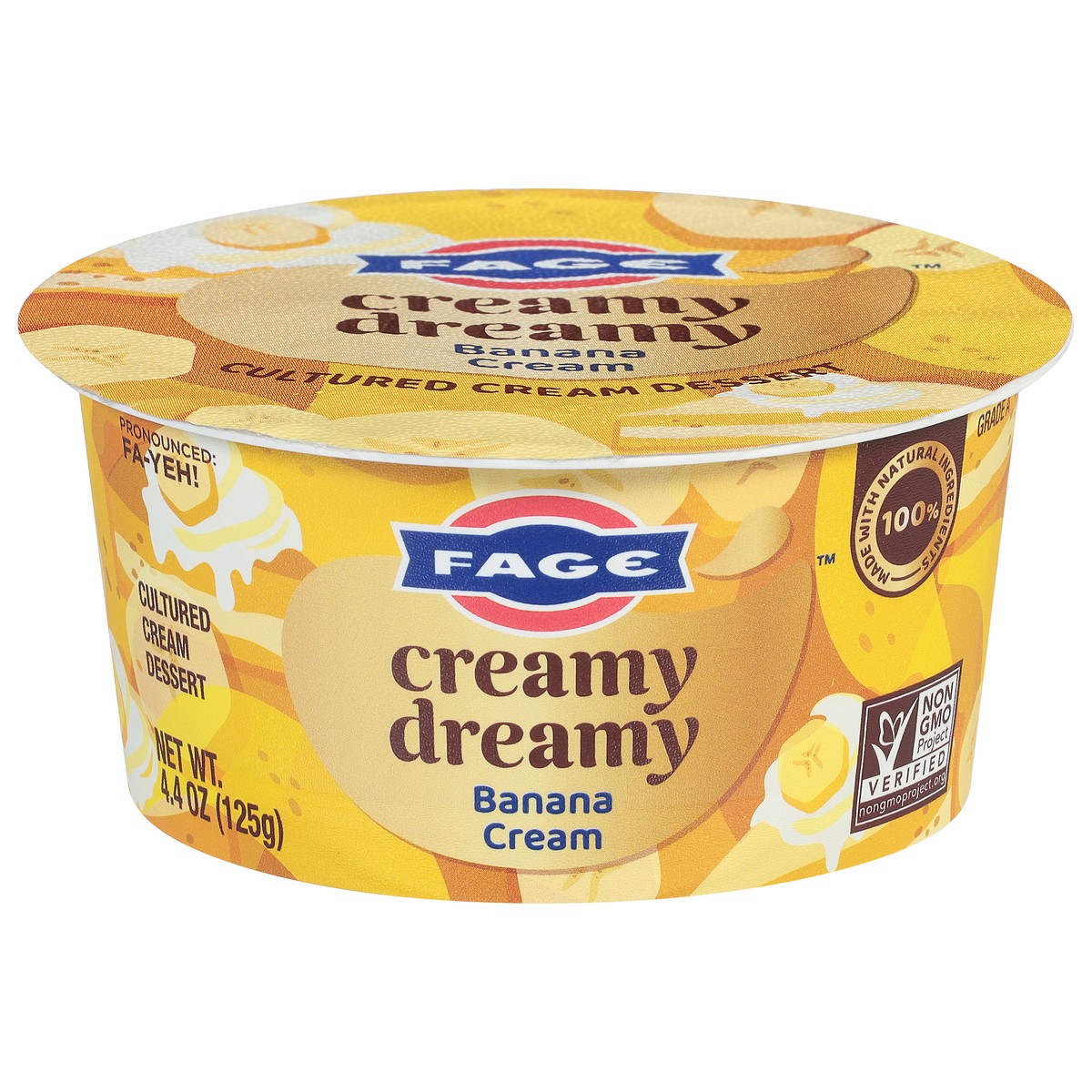 slide 1 of 13, FAGE Creamy Dreamy Banana Cream 4.4 oz., 4.4 oz