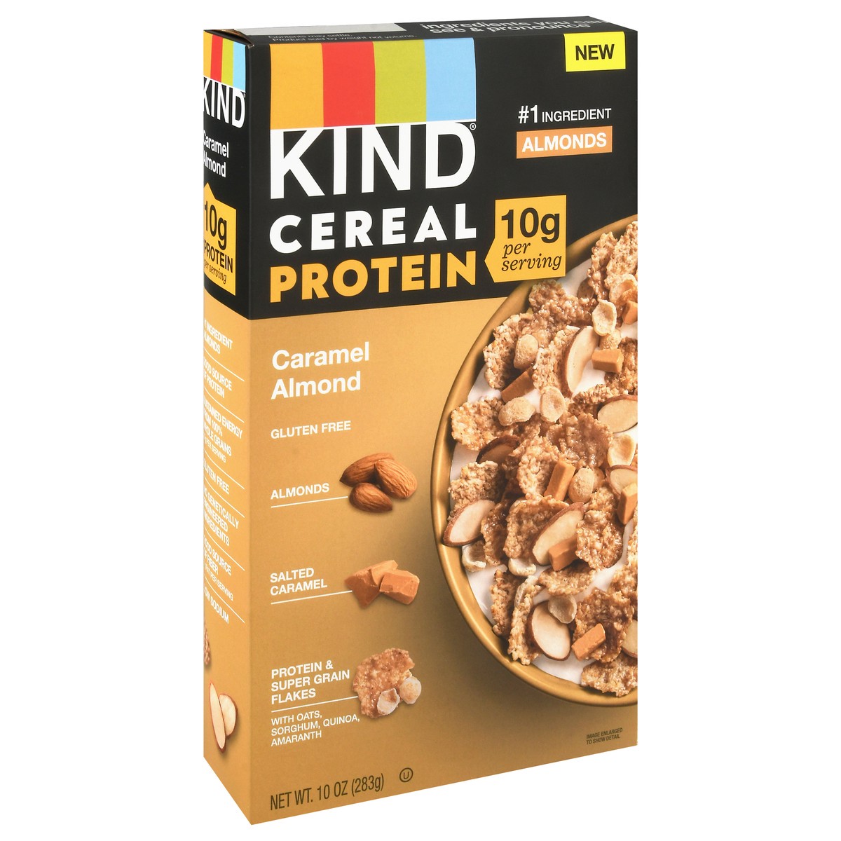 slide 13 of 13, KIND Protein Caramel Almond Cereal 10 oz, 10 oz