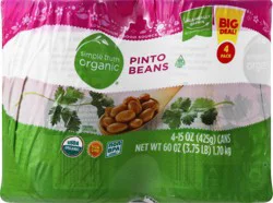 Simple Truth Organic 4 Pack Pinto Beans - 4 ea