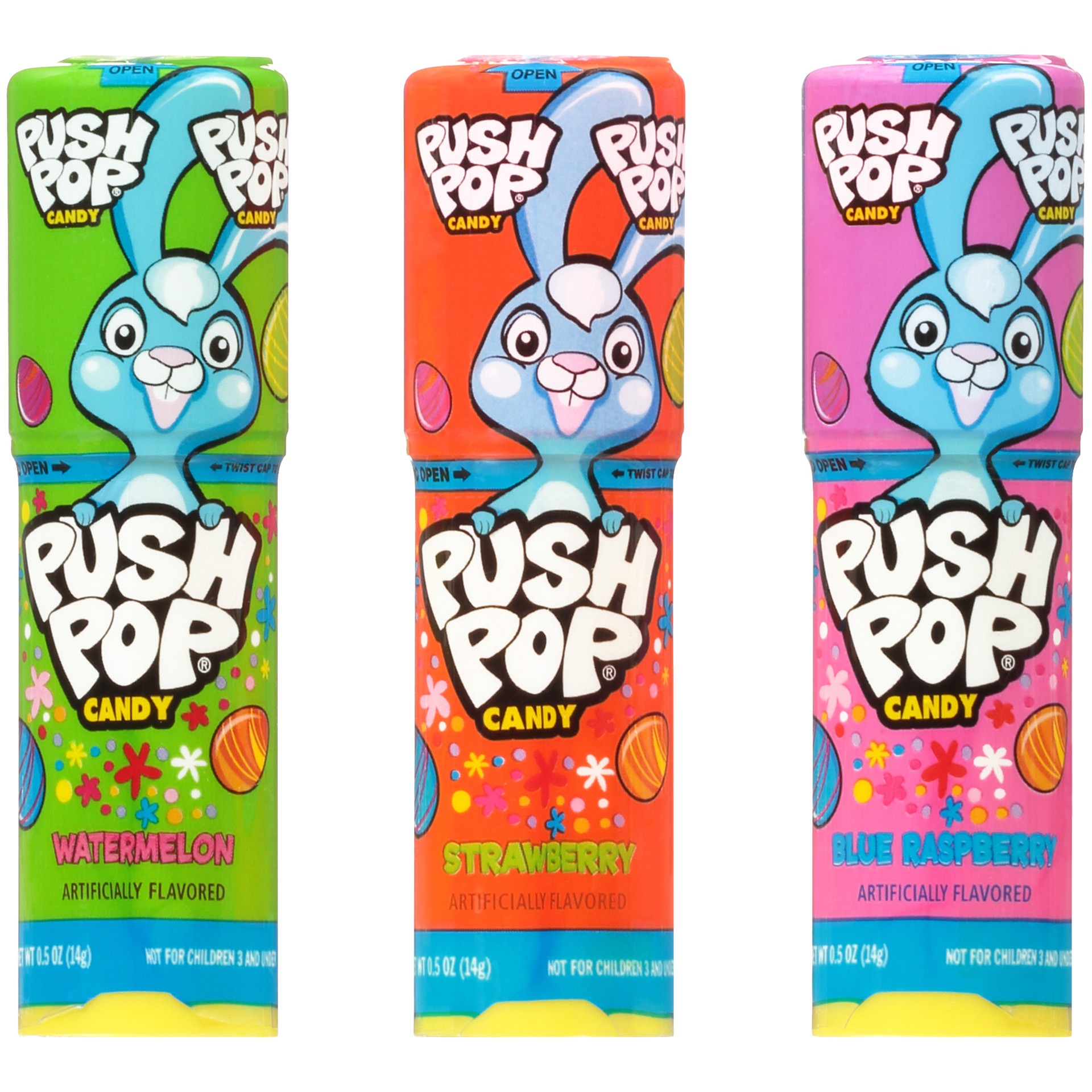 slide 1 of 1, Push Pop Lollipops Easter Candy - Fun Easter Basket Stuffers - 24ct Tray, 0.5 oz