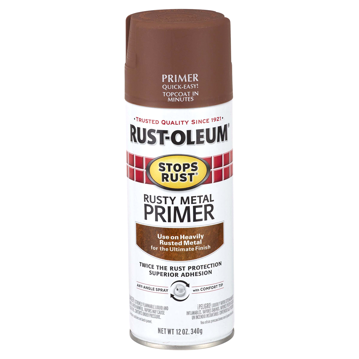 slide 1 of 1, Rust-Oleum Stops Rust Rusty Metal Primer Spray - 7769830, 12 oz