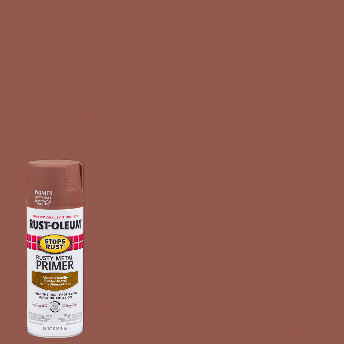 slide 1 of 9, Rust-Oleum Stops Rust Rusty Metal Primer Spray - 7769830, 12 oz