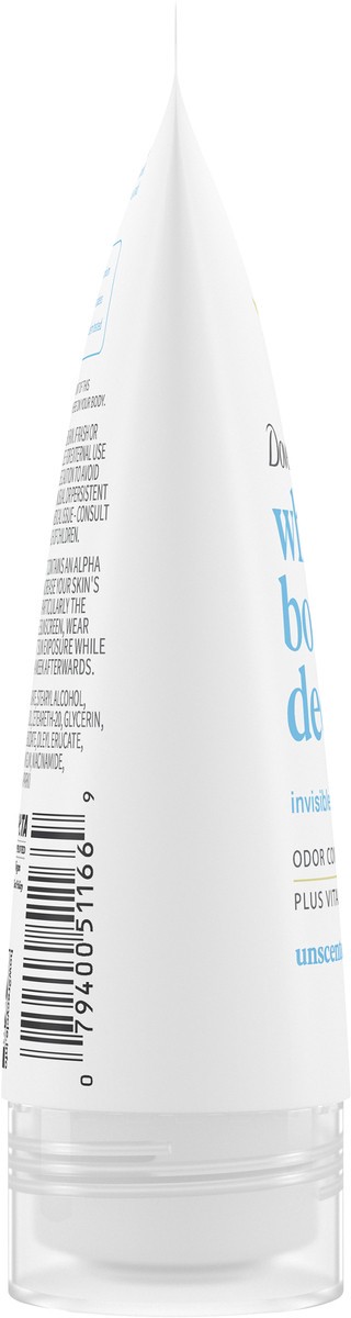 slide 9 of 13, Dove Beauty Unscented Whole Body Deodorant Cream - 2.5 fl oz, 2.5 fl oz
