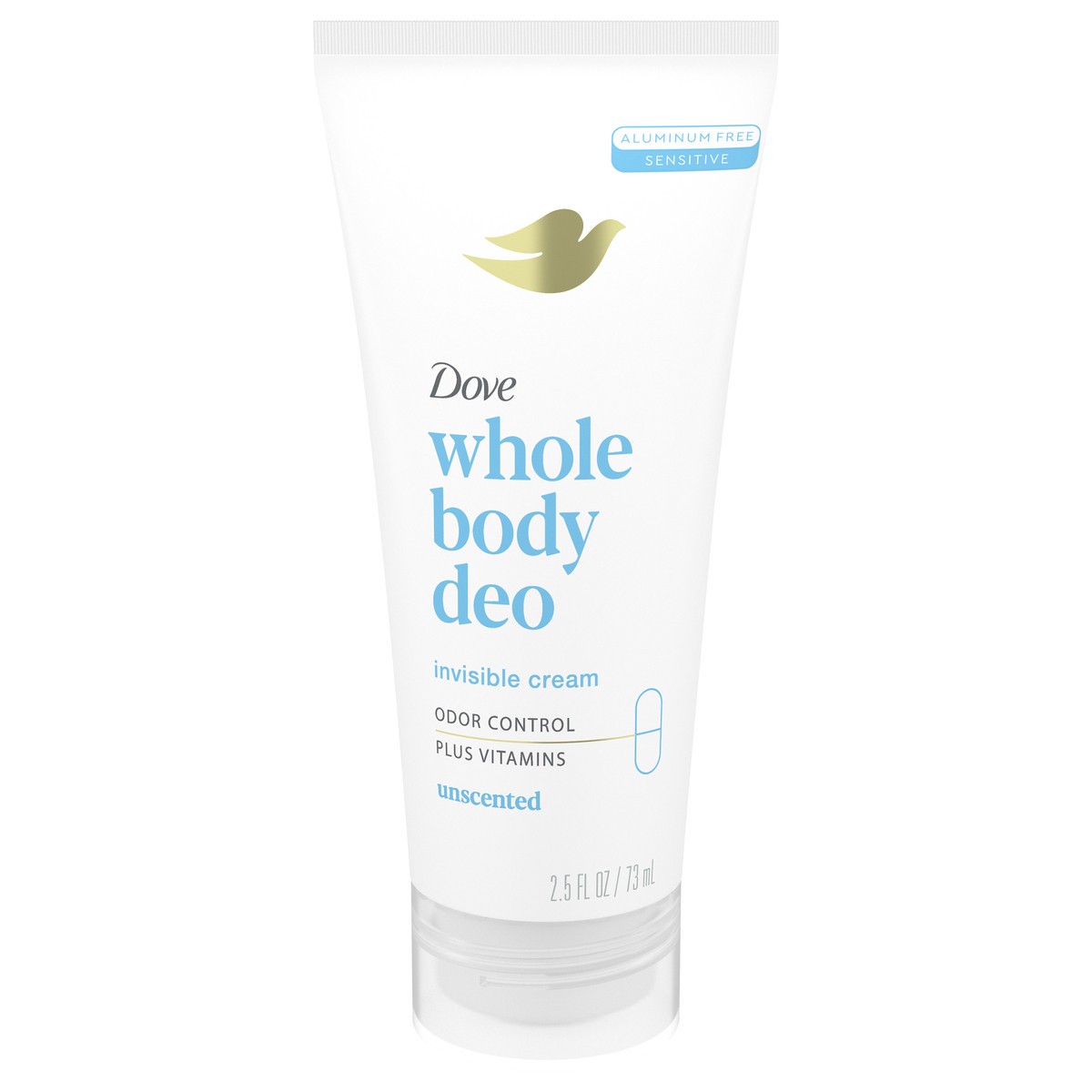 slide 1 of 13, Dove Beauty Unscented Whole Body Deodorant Cream - 2.5 fl oz, 2.5 fl oz