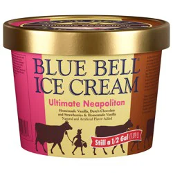 Blue Bell Ultimate Neapolitan Ice Cream 0.5 gal