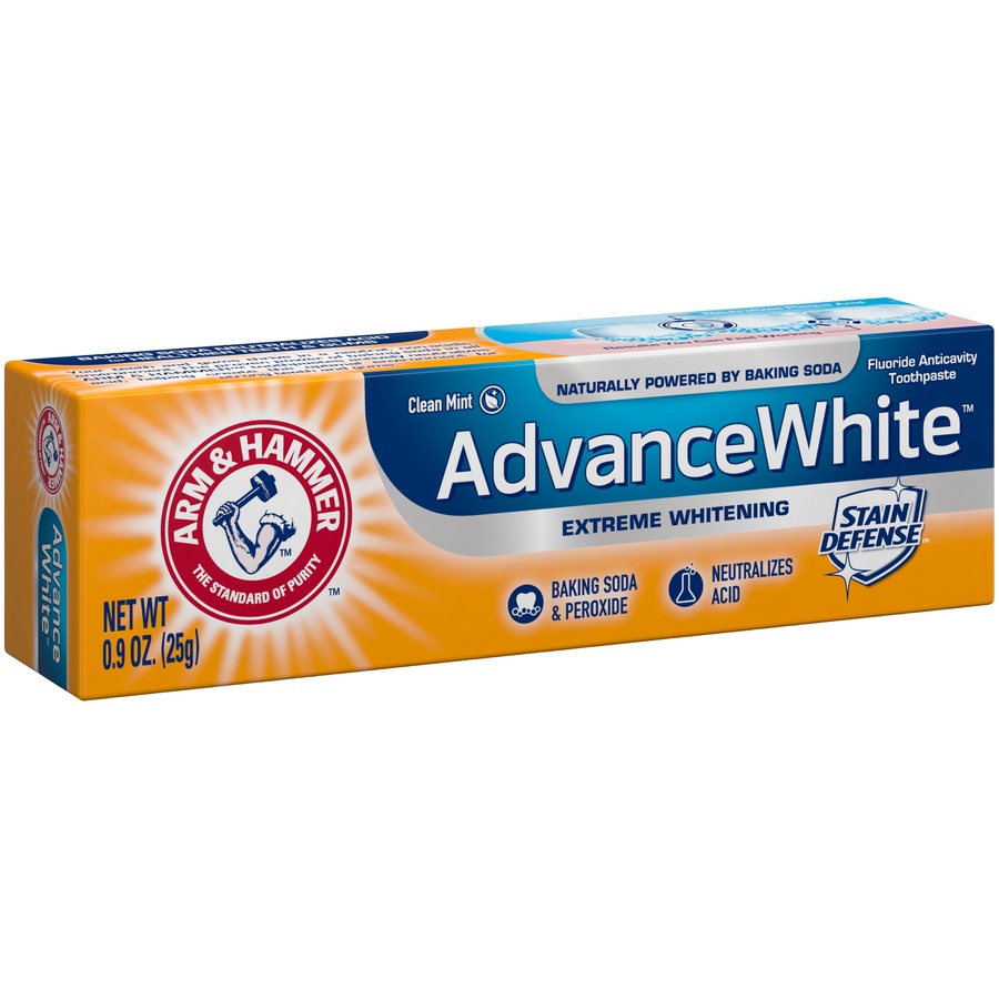slide 2 of 4, ARM & HAMMER Advance White Tartar Control Fluoride Anticavity Toothpaste, 0.9 oz