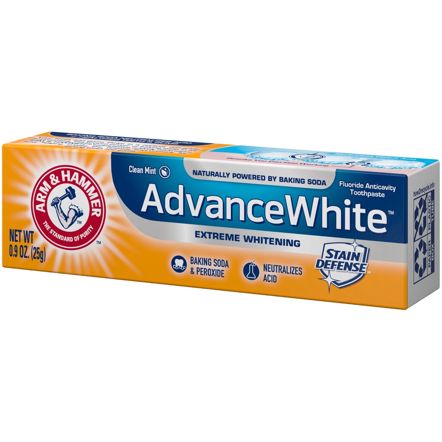 slide 3 of 4, ARM & HAMMER Advance White Tartar Control Fluoride Anticavity Toothpaste, 0.9 oz