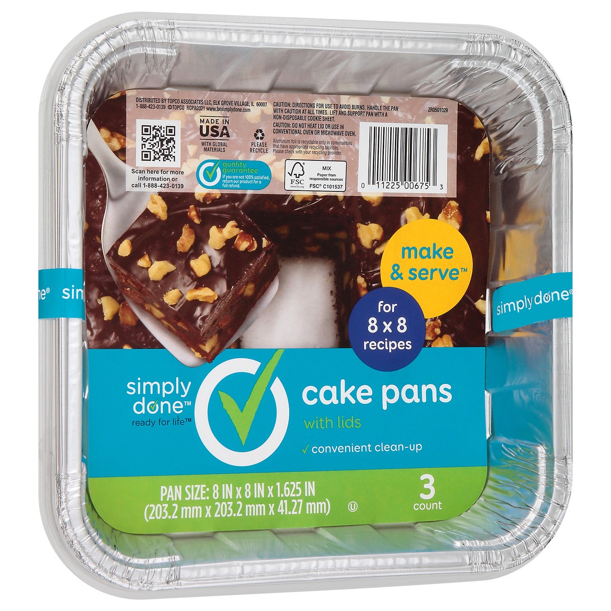 slide 8 of 9, Simply Done Cake Pans With Lids, 3 ct