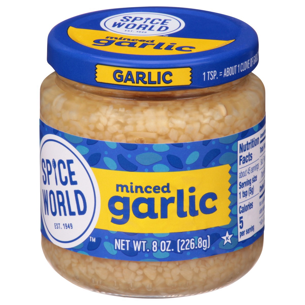 slide 5 of 9, Spice World Minced Garlic, 8 oz