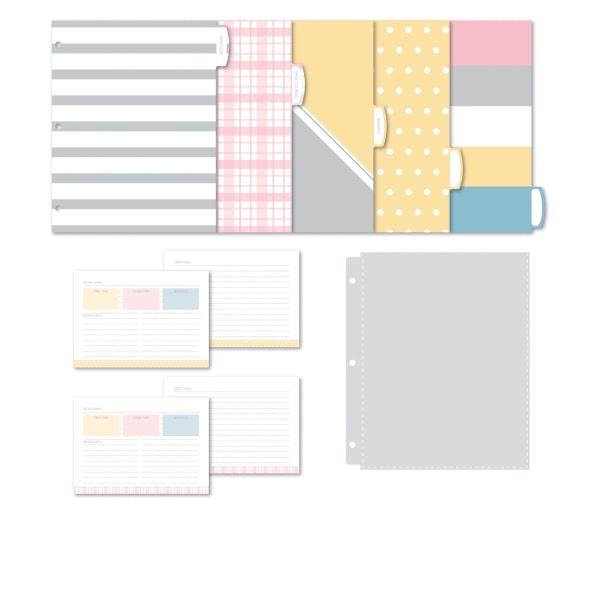 slide 1 of 1, Office Depot Recipe Organizer Kit, Letter Size (8-1/2'' X 11''), Multicolor, 1 ct