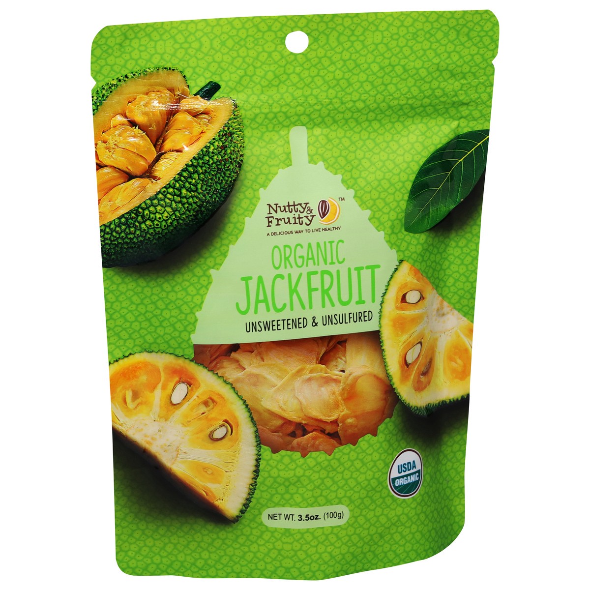 slide 2 of 9, Nutty & Fruity Organic Unsweetened & Unsulfured Jackfruit - 3.5 oz, 3.5 oz