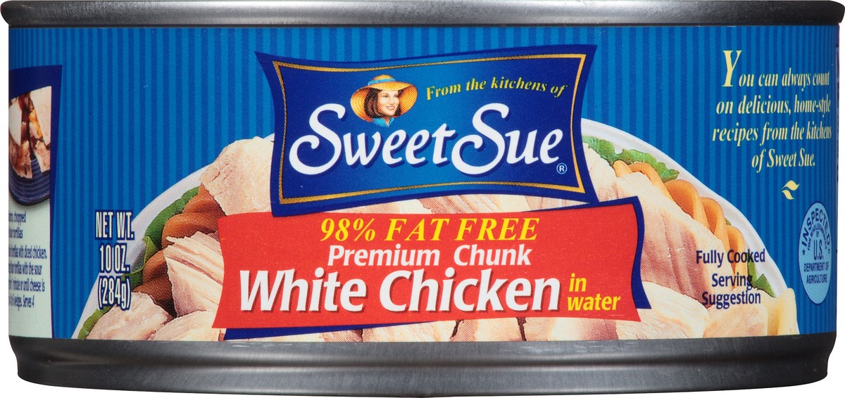 slide 2 of 14, Sweet Sue Premium Chunk White Chicken in Water 10 oz. Can, 10 oz